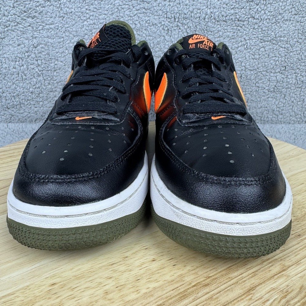 Nike Air Force 1 '07 LV8 Hoops Mens 8 Womens 9.5 Black Total Orange Halloween - Picture 2 of 13